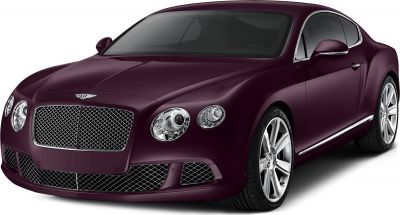 Luxury coupe front grille and headlights with alloy wheels