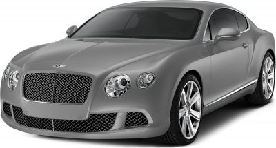 Front grille and headlights with alloy wheels of a luxury coupe