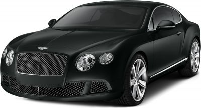Bentley Continental GT II front end with grille and round headlights
