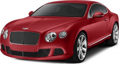 Front grille and headlights of a luxury coupe