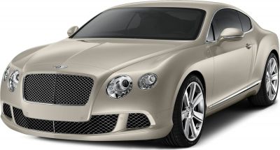 Bentley front grille with dual round headlights and alloy wheels