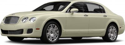 Luxury sedan with mesh grille and round headlights