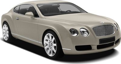 Classic luxury coupe with distinctive front grille and quad round headlights