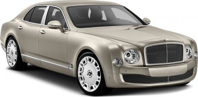 Distinctive luxury sedan with elegant front grille and stylish alloy wheels