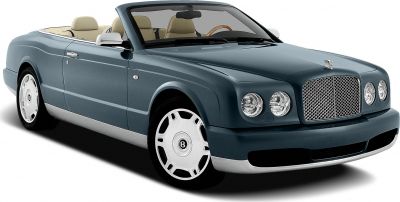 Luxury convertible with mesh grille and polished alloy wheels
