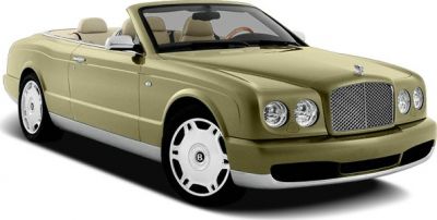 Luxury convertible with classic design, prominent grille and distinctive headlights