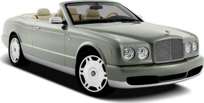 Luxury convertible front side view with signature grille and elegant design
