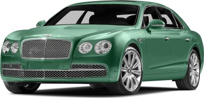 Luxury sedan with distinctive mesh grille and alloy wheels.