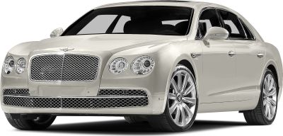 Luxury sedan front grille and dual round headlights with alloy wheels