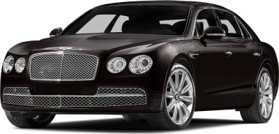 Luxury sedan with mesh grille and round headlights