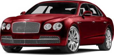 Luxury sedan with mesh grille and dual circular LED headlights