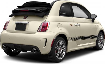 Retractable soft top with rear and side view, sporty wheels, dual exhaust