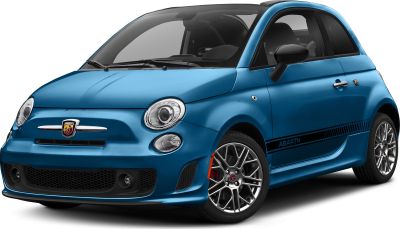 Sporty compact hatchback with Abarth side stripes and alloy wheels