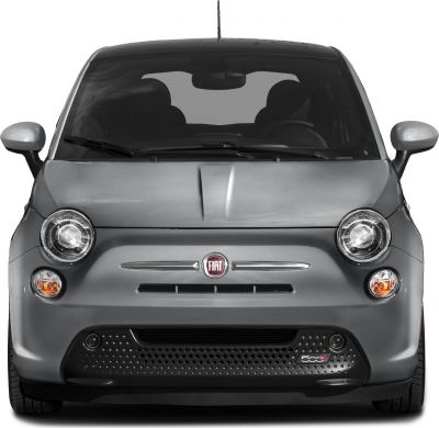 Front view with round headlights and distinctive grill.