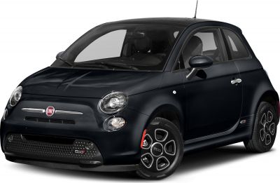 Compact electric hatchback with round headlights and distinctive grille