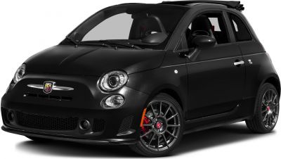 2009 Fiat 500 C (312) 3/4 front-left view