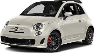 Convertible small car with sporty front and multi-spoke alloy wheels