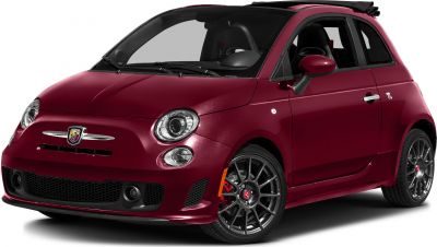 Convertible compact car with sporty alloy wheels and prominent front grille