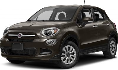 Compact crossover SUV with round headlights and chrome grille accent