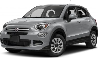 Front view of compact crossover SUV with rounded headlights and grille