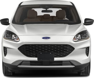 Front view featuring grille and headlight design of a modern SUV