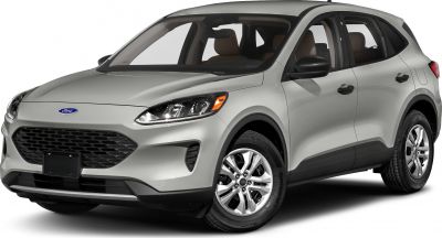 Front side view of a compact SUV with modern grille and headlight design