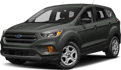Front grille and headlights of an SUV with alloy wheels