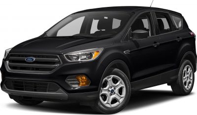 Front-side view of SUV with headlights, grille, and wheels