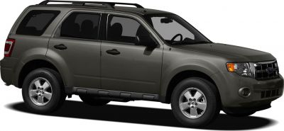 SUV side view with roof rails and alloy wheels