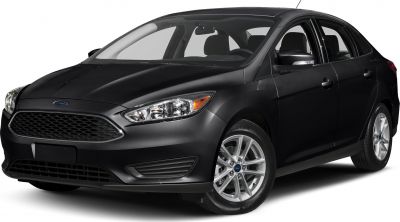 Black sedan front side profile with grille and alloy wheels