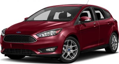 Front and side view of a hatchback with distinctive grille and alloy wheels