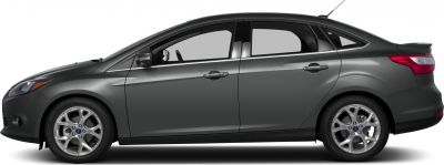 Sedan side profile with alloy wheels and smooth body lines