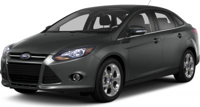 Front and side view of compact sedan highlighting grille and headlights