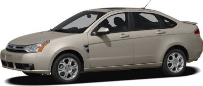 Side profile of a four-door compact sedan with alloy wheels.