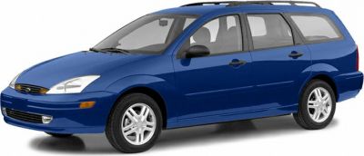 Blue station wagon with roof rails and alloy wheels