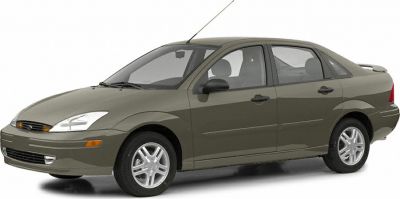 Front and side profile of a 2000 sedan with rounded headlights and alloy wheels