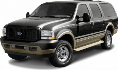Large SUV with dual-tone paint, prominent grille, side steps, and off-road tires