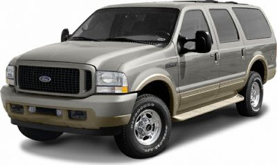 Heavy-duty SUV with extended body and rugged tires in front side view