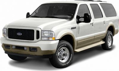 White and beige SUV front side view with chrome wheels
