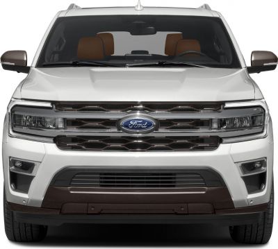 Front view featuring grille, headlights, and hood of large SUV