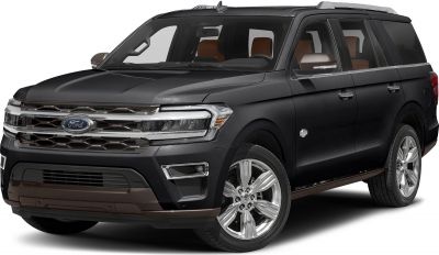 Large SUV front-side with prominent grille and polished wheels