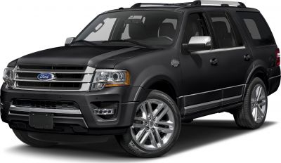 Front and side view of black SUV with chrome grille and alloy wheels