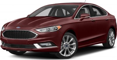 Modern sedan front with bold grille and sleek headlights