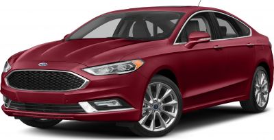 Red sedan front grille, headlights, alloy wheels