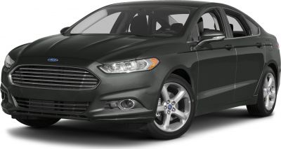 Front view of sedan highlighting grill and headlights