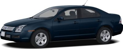 Four-door sedan side view with alloy wheels