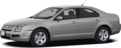 Side profile of a mid-size sedan with alloy wheels and four doors.