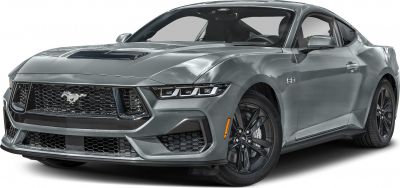 Aggressive grille and LED headlights on a modern sports coupe front.