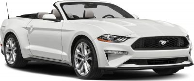 White convertible with sporty front grille and alloy wheels