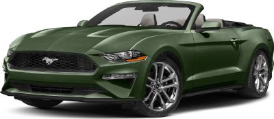 Green convertible with sleek front grille and alloy wheels